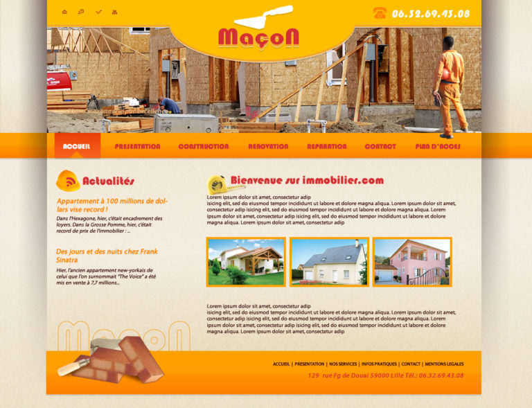 Création De Site Web Maçonnerie Maçon IPW Agence Web Marseille